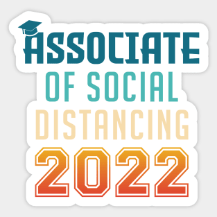 Associate of Social Distancing Graduation Sticker